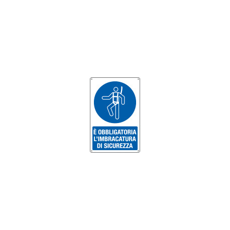Cartello imbracatura di sicurezza EN ISO 7010