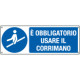 Etichetta adesiva usare il corrimano EN ISO 7010