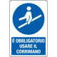 Cartello usare il corrimano EN ISO 7010