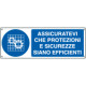 Cartello controllare efficienza protezioni sicurezza EN ISO 7010