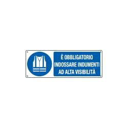 Cart. indossare indumenti alta visibilita' EN ISO 7010