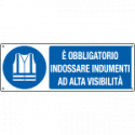 Cart. indossare indumenti alta visibilita' EN ISO 7010