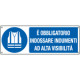 Et. autoadesiva indossare indumenti alta visibilita' EN ISO 7010