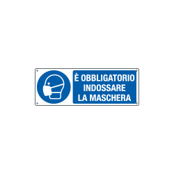 Cartello indossare la maschera EN ISO 7010