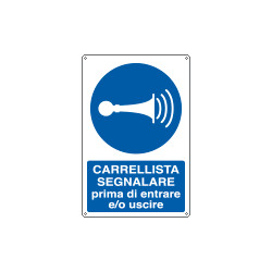 Cartello segnalare entrare e/o uscire EN ISO 7010