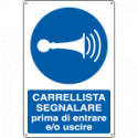 Cartello segnalare entrare e/o uscire EN ISO 7010