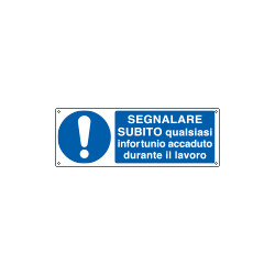 Etichetta adesiva segnalare infortuni sul lavoro EN ISO 7010