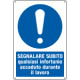 Cartello obbligo segnalare infortuni sul lavoro EN ISO 7010