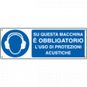 Etichetta obbligo proteggere l'udito su macchina EN ISO 7010