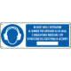 Cartello obbligo in quest'area l'esposizione EN ISO 7010