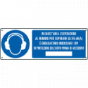 Cartello obbligo in quest'area l'esposizione EN ISO 7010