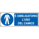 Cartello obbligo uso del camice EN ISO 7010