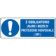 Etichetta obbligo Uso mezzi protezioni individuali EN ISO 7010