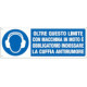 Cartello obbligo oltre limite obbligo cuffia EN ISO 7010