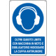 Cartello obbligo oltre limite obbligo cuffia EN ISO 7010