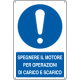 Cartello obbligo spegnere il motore EN ISO 7010