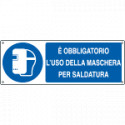 Cartello obbligo uso maschera EN ISO 7010