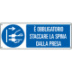 Cartello staccare la spina da presa EN ISO 7010
