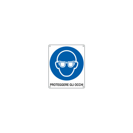 Etichetta adesiva obbligo proteggere gli occhi EN ISO 7010