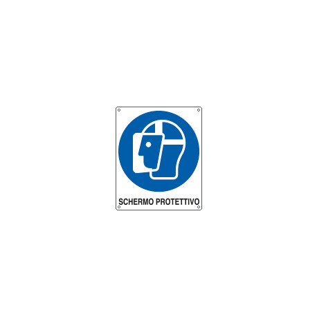 Etichetta adesiva obbligo schermo protettivo EN ISO 7010