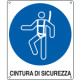 Cartello obbligo cintura di sicurezza EN ISO 7010