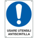 Cartello obbligo usare utensili antiscintilla EN ISO 7010