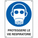 Etichetta obbligo proteggere le vie respiratorie EN ISO 7010