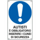 Cartello obbligo inserire cunei di sicurezza EN ISO 7010