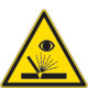 Cartello pericolo radiazioni da saldatura