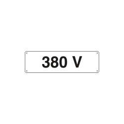 Cartello ausiliare 380 Volt