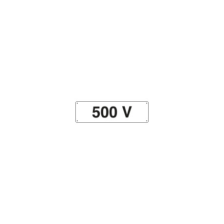 Cartello ausiliare 500 V