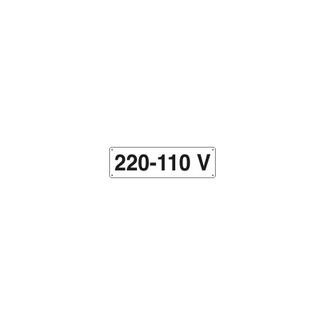 Cartello ausiliare 220-110 V