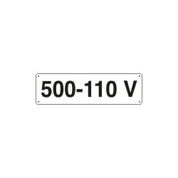 Cartello ausiliare 500-110 V