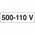 Cartello ausiliare 500-110 V