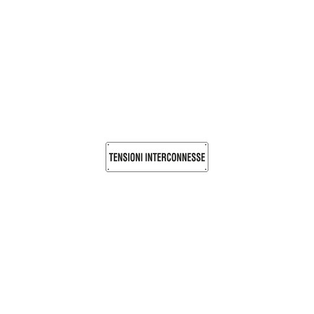 Cartello ausiliare tensioni interconnesse