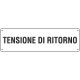 Cartello ausiliare tensione di ritorno