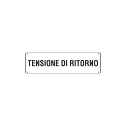Cartello ausiliare tensione di ritorno