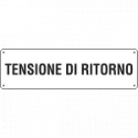 Cartello ausiliare tensione di ritorno