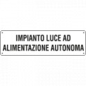 Cartello ausiliare imp. luce aliment. auton.