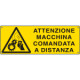 Etichetta adesiva macchina. comando a distanza