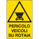 Cartello pericolo veicoli su rotaia
