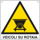 Cartello pericolo veicoli su rotaia
