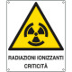 Cartello pericolo radiazioni ionizzanti