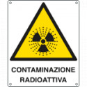 Cartello pericolo contaminazione radioattiva