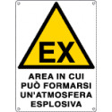Cartello "area in cui puo' formarsi un'atmosfera esplosiva"