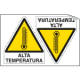 Foglio n. 2 etichette adesive alta temperatura