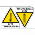 Foglio n. 2 etichette adesive alta temperatura