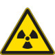 Etichetta adesiva pericolo radiazioni EN ISO 7010