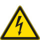 Cartello pericolo elettricita'solo simbolo EN ISO 7010