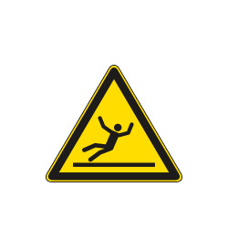 Etichetta adesiva pericolo di scivolamento EN ISO 7010